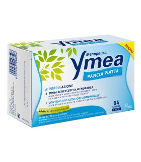 Ymea Pancia Piatta - Integratore per il gonfiore addominale in menopausa - 64 capsule