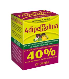 AdipeKolina - Integratore per l'equilibrio del peso corporeo - 24 compresse