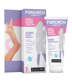 Fordren Cosmetics Gambe e Microcircolo - Gel snellente e drenante per gambe gonfie e pesanti - 100 ml