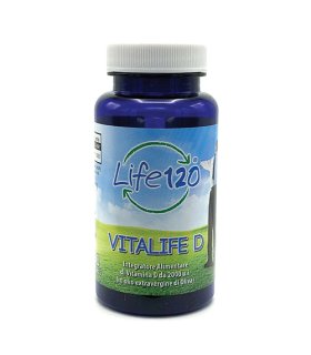 Life 120 Vitalife D Integratore Alimentare di Vitamina D 2000 UI 100 Capsule Softgel