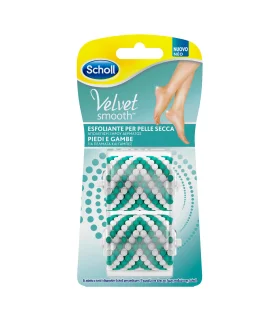 Scholl Velvet Soft Ricarica 2 Spazzole Esfolianti di Ricambio per Soft Roll Professional