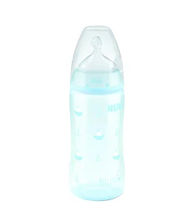 NUK Bib.R&B Sil.Blu 0-6m 300ml