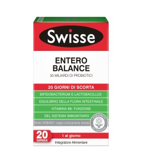 Swisse Entero Balance - Integratore per l'equilibrio della flora intestinale - 20 capsule