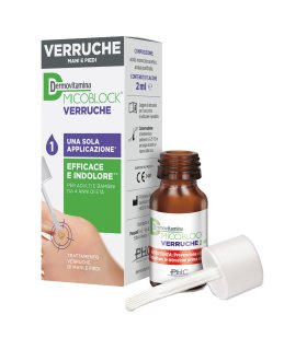 Dermovitamina Micoblock Verruche - Trattamento per verruche di mani e piedi - 2 ml