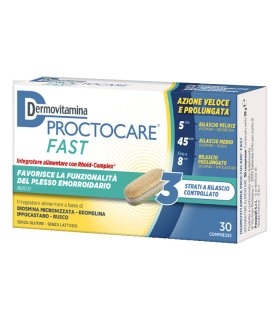 Dermovitamina Proctocare Fast - Integratore alimentare per emorroidi - 30 compresse