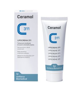 Ceramol Lipocrema 311 Trattamento Localizzato - Trattamento per pelle con dermatite atopica ed eczema - 100 ml
