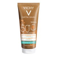 Vichy Capital Soleil Latte Solare Eco-sostenibile SPF50+ - Protezione solare per viso e corpo - 200 ml