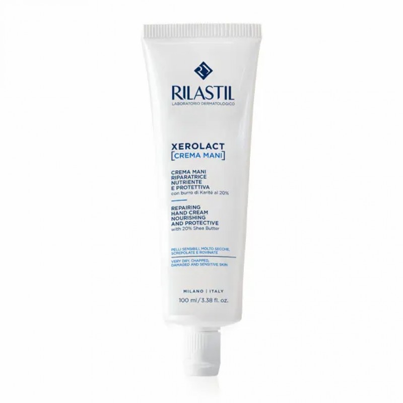Rilastil Xerolact Crema Mani 100 ml crema idratante e nutriente per mani secche e screpolate - Immagine 3
