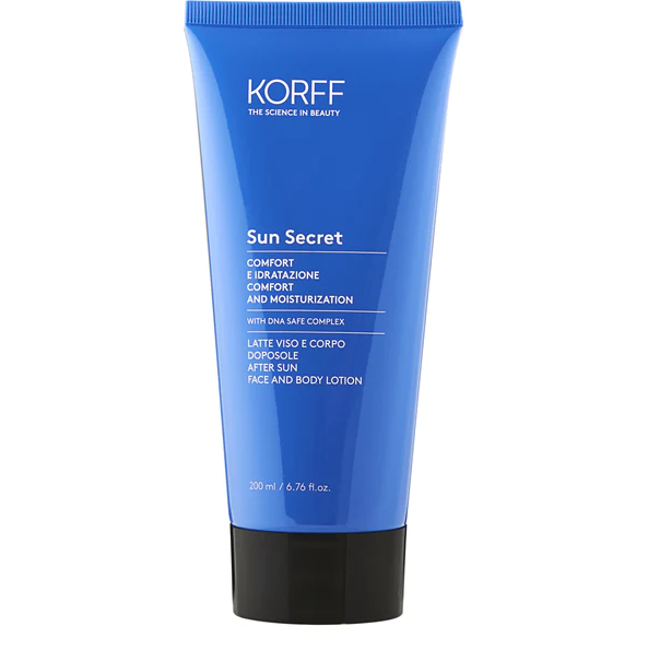 Korff Sun Secret Latte Doposole - Doposole idratante e riparatore per viso e corpo - 200 ml