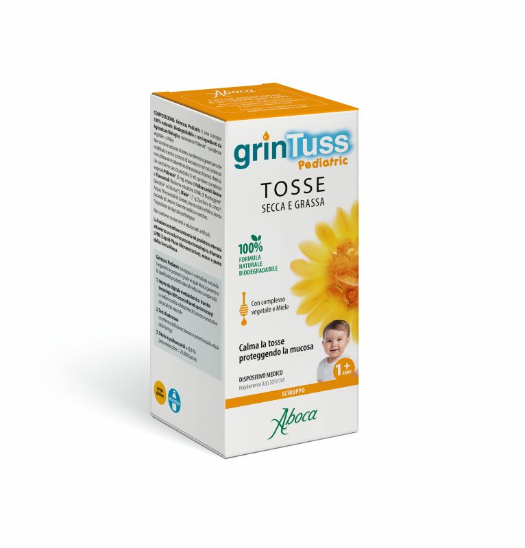 Aboca Grintuss Pediatric - Sciroppo Per la Tosse Secca E Grassa 180 gr - Immagine 7