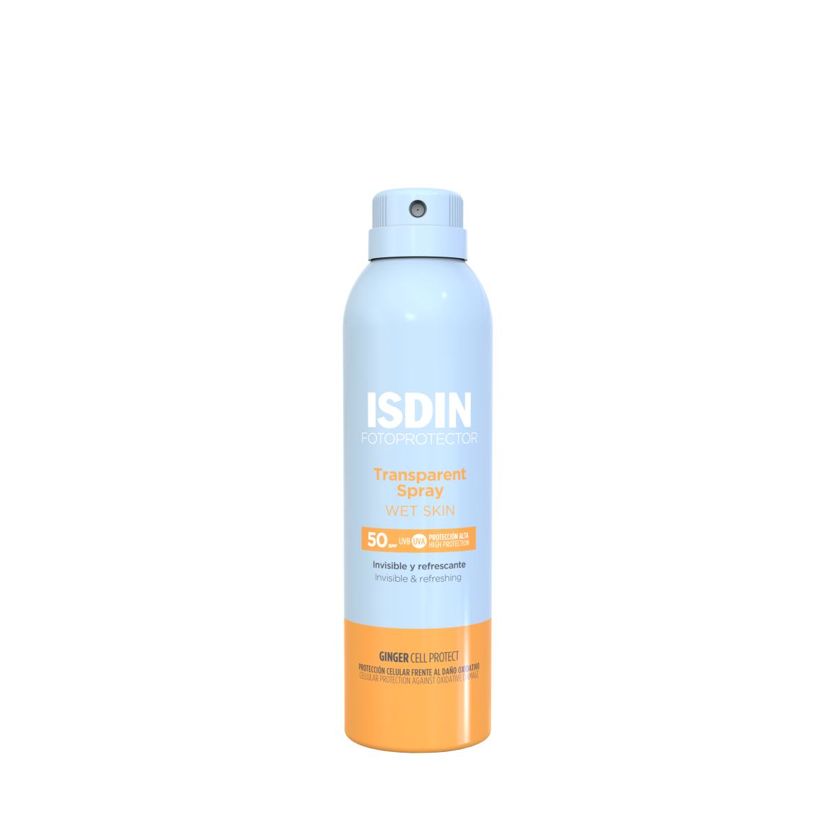 Isdin Srl Isdin Fotoprotector Trasparent Spray Wet Skin Spf50+ - Protezione Solare Corpo Efficace Su Pelle Bagnata - 250 Ml