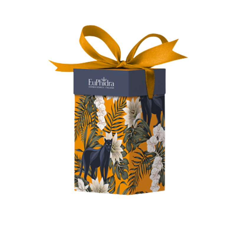 Euphidra Cofanetto di Natale Barber Man Viso e Corpo - Doccia Shampoo Idratante + Olio barba fortificante + Beauty Trousse