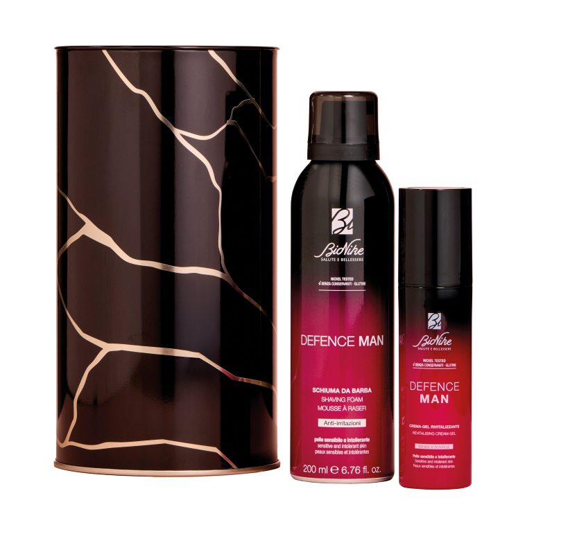 I.c.i.m. (Bionike) Internation Uomo Crema Bionike Cofanetto Di Natale 2025 Defence Man - Schiuma Da Barba + Gel Rivitalizzante