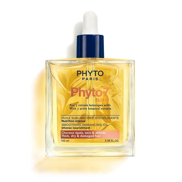 Phyto 7 Elixir Olio Sublimante Disciplinante - Olio nutriente per capelli secchi, spessi e danneggiati - 100 ml