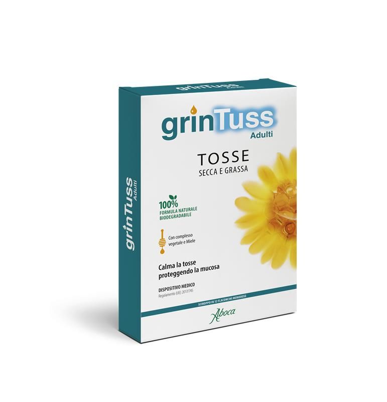 Grintuss Adulti Sciroppo Flaconcini 12 Pz Bevibili - Immagine 10