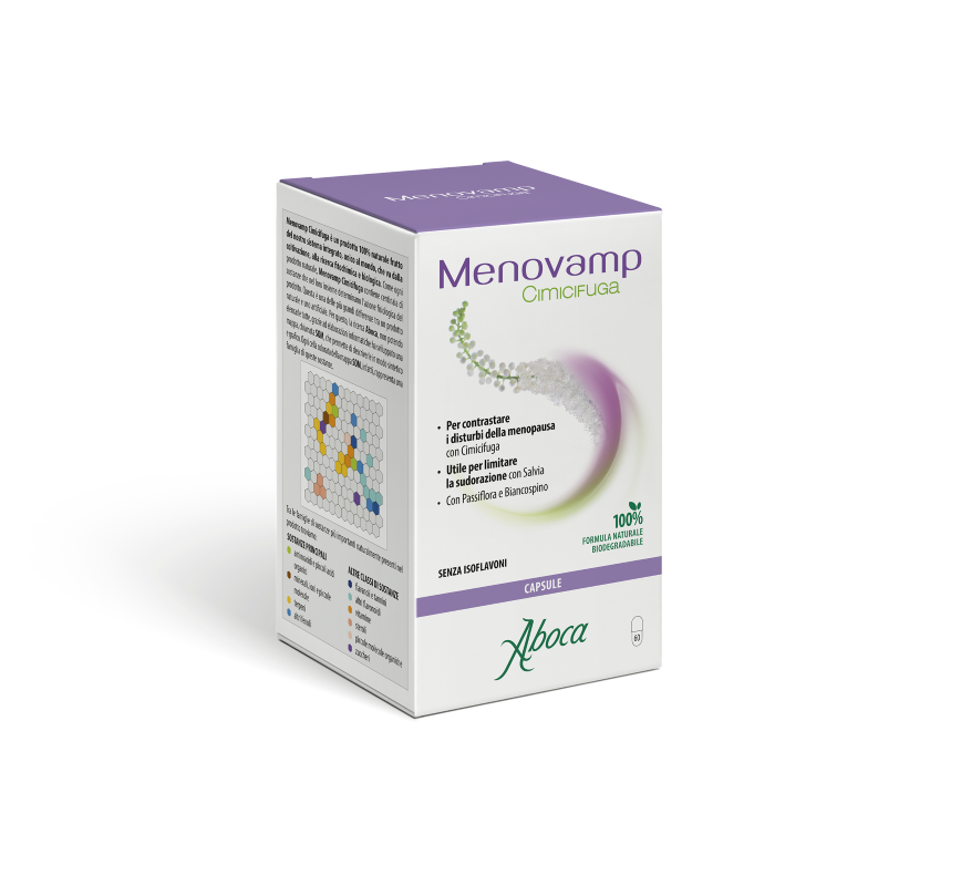 Menovamp Cimicifuga Integratore Menopausa 60 Capsule - Aboca - Immagine 9