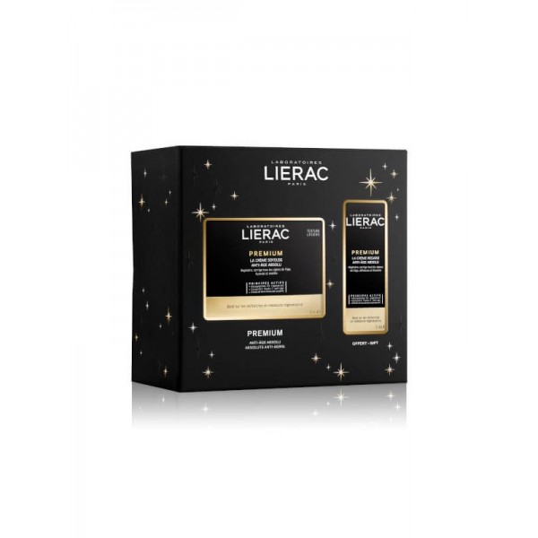 Lierac Cofanetto di Natale Premium Soyeuse - Crema viso leggera antirughe 50 ml + Contorno occhi 15 ml-image