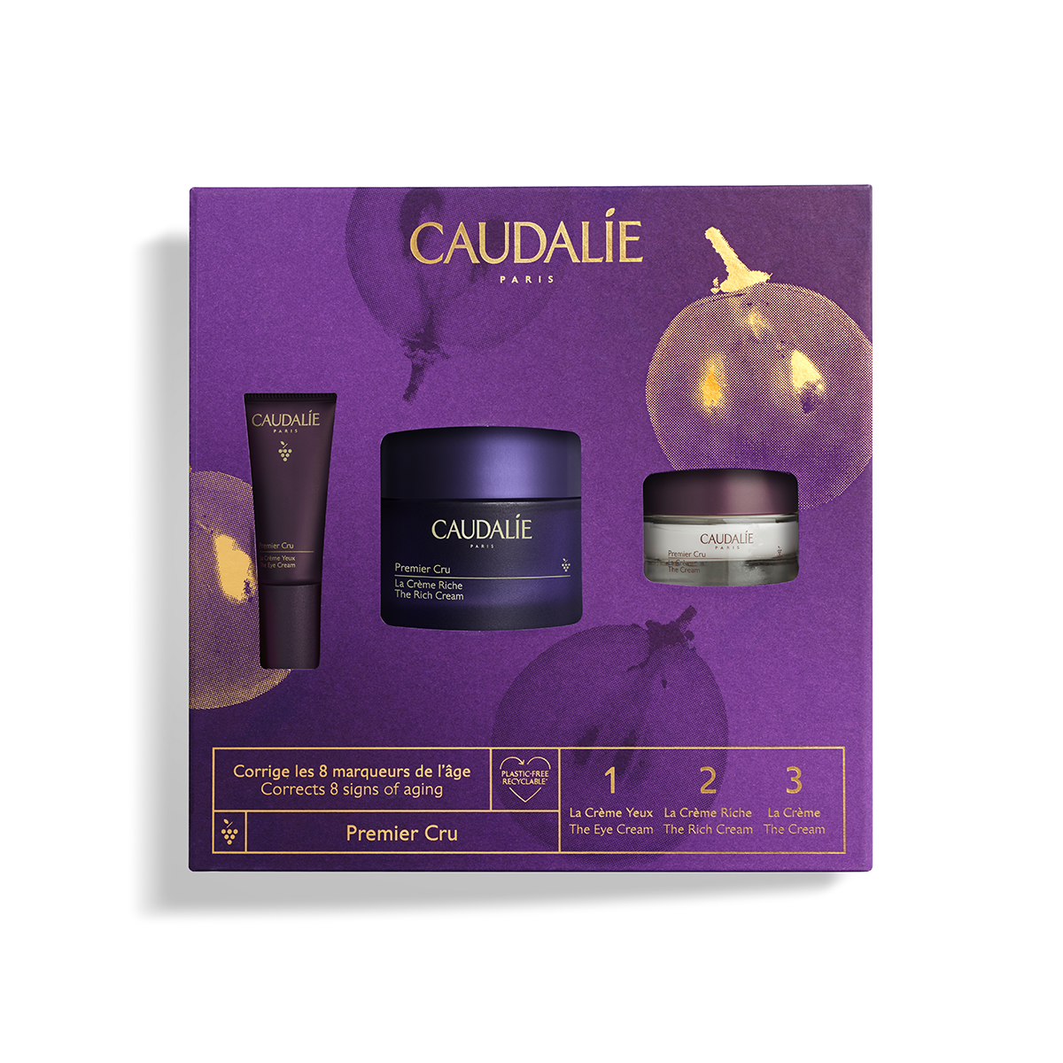 Caudalie Cofanetto di Natale 2023 Premier Cru - Crema viso ricca + Contorno occhi + Crema viso-image
