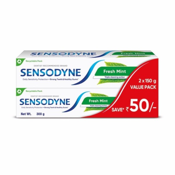 Sensodyne - F-Previon Fresh Mint Dentifricio - 2 Pezzi Da 75Ml - Immagine 8