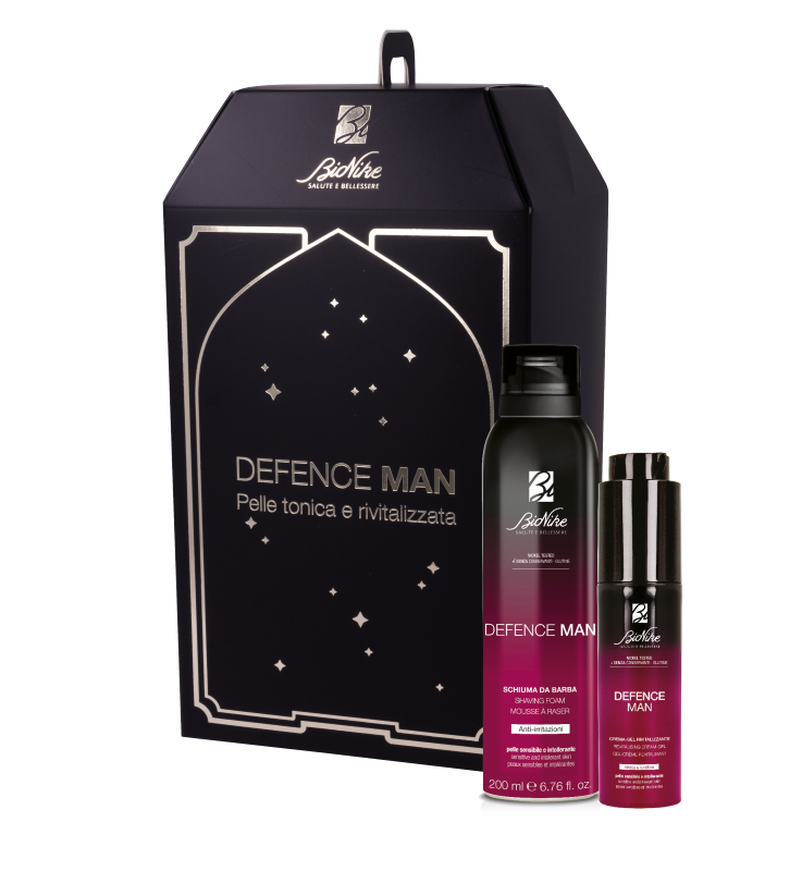 I.c.i.m. (Bionike) Internation Uomo Crema Bionike Cofanetto Di Natale 2024 Defence Man - Schiuma Da Barba + Gel Rivitalizzante