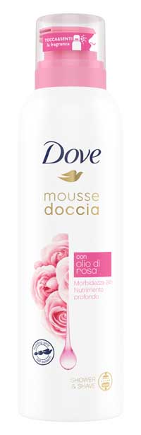 Dove Mousse Doccia Olio Rosa 200ml - - - Immagine 6