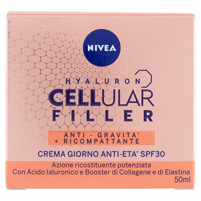 Nivea Hyaluron Cellular Filler Anti-Gravità Crema Giorno Anti-Età Spf 30 50 Ml Per La Pelle - Immagine 3