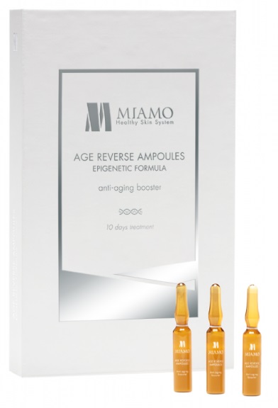 Miamo Age Reverse Ampoules Epigenetic Formula - Booster rivitalizzante antietà - 10 fiale da 2 ml