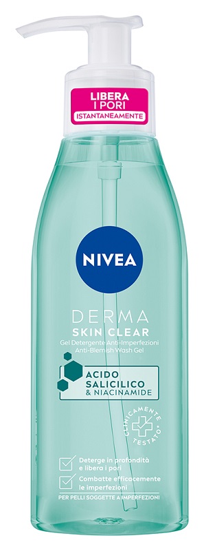 Nivea Derma Skin Clear Gel Detergente Anti-Imperfezioni 150 ml - - - Immagine 6