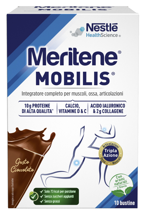 Nestlé Meritene Mobilis Integratore Gusto Cioccolato 10 Bustine - Immagine 8