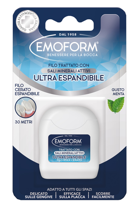 Emoform Ultra Espandibile - Filo Cerato Interdentale Gusto Menta 30 m - Immagine 4