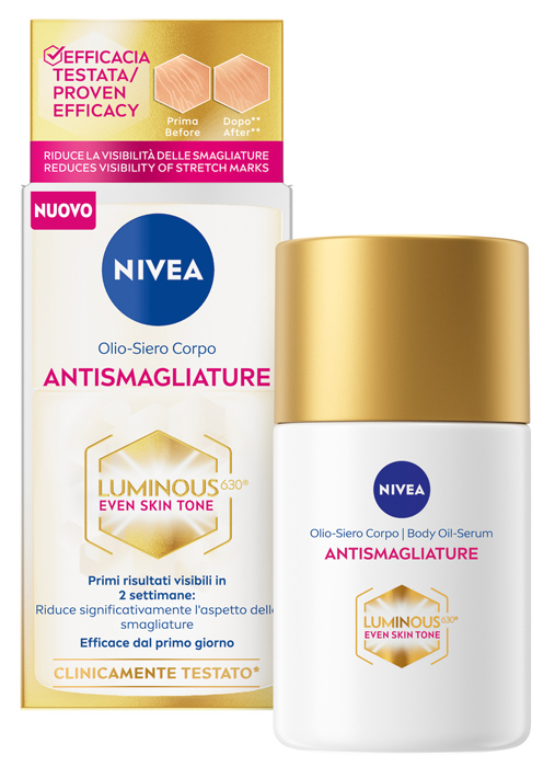 Nivea (Beiersdorf Spa) Nivea Luminous Olio Siero Anti Smagliature 100 Ml - Immagine 4
