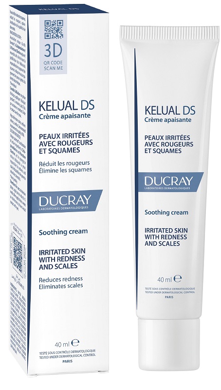 Ducray Crema Viso, Kelual Ds Lenitiva (40 Ml, 24H) - Immagine 4