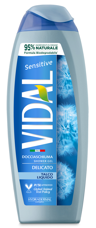 Vidal Sensitive Docciaschiuma Talco liquido 250 ml - - - Immagine 5