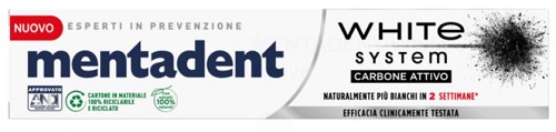 Unilever Italia Mkt Oper. Srl Carbone/Bianco Mentadent Dent.white System 75