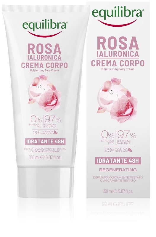 Equilibra Rosa Ialuronica Crema Corpo - Risparmia Il 10% Con Codice: Equilibra1026 150 Ml Per La Pelle - Immagine 3