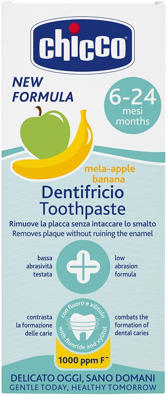 Chicco Dentifricio 6 Mesi+ Per Bambini Gusto Melabanana Con Fluoro 50Ml - Immagine 12