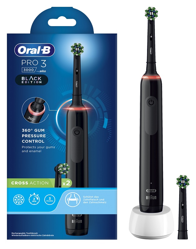 Oral-B Bianco Spazzolino Elettrico Oscillante Pro 3 3000 3 Modalita Sensore Pressione Timer - Immagine 3