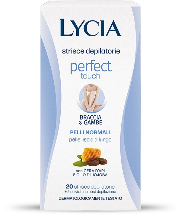 Lycia Strisce Depilatorie Perfect Touch con Cera d'Api e Olio di Jojoba 20 Strisce + 2 Salviettine - Lycia - Immagine 9