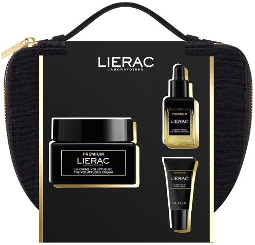 Lierac Trousse Natale 2024 Premium Voluptueuse 50 ml + Siero Absolu 13 ml + La Crema Occhi 5 ml - Idea regalo antietà-image