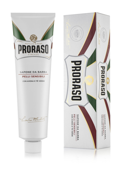 12pz PRORASO SAPONE DA BARBA in tubo pelli sensibili anti-irritazione 150ml - Immagine 7