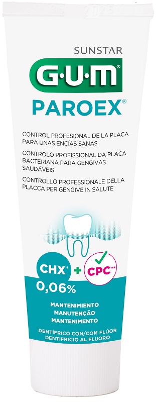 SUNSTAR GUM PAROEX CHX 0,06% - Dentifricio al fluoro 75 Ml - Immagine 2