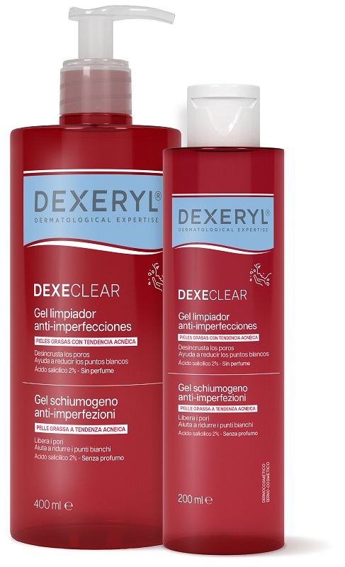 Dexeryl Neri Dexeclear Gel Schiumogeno Anti Imperfezioni Pelle Grassa 400Ml - Immagine 4