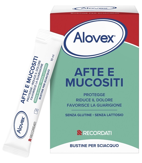 Alovex - Trattamento Antidolorifico Per Afte E Mucositi 20 Bustine - Immagine 6