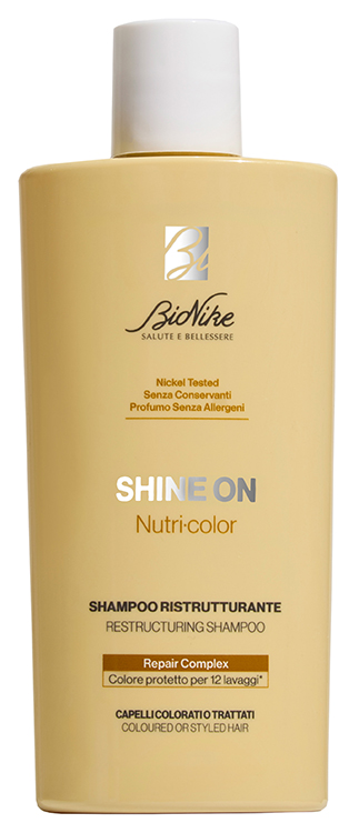 Bionike Shine On Shampoo Nutri-Color Ristrutturante Capelli Colorati 200Ml - Immagine 3