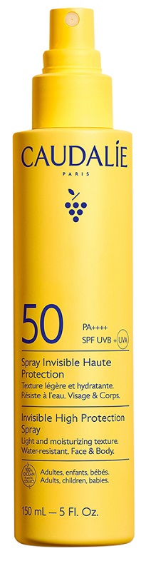 Caudalie Vinosun Spray Solare SPF50 - Protezione solare invisibile per viso e corpo - 150 ml - 2026