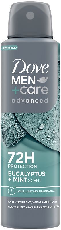 DOVE - Men+ Care Advanced Eucalipto e Menta - Deodorante Spray 150 Ml - Immagine 5