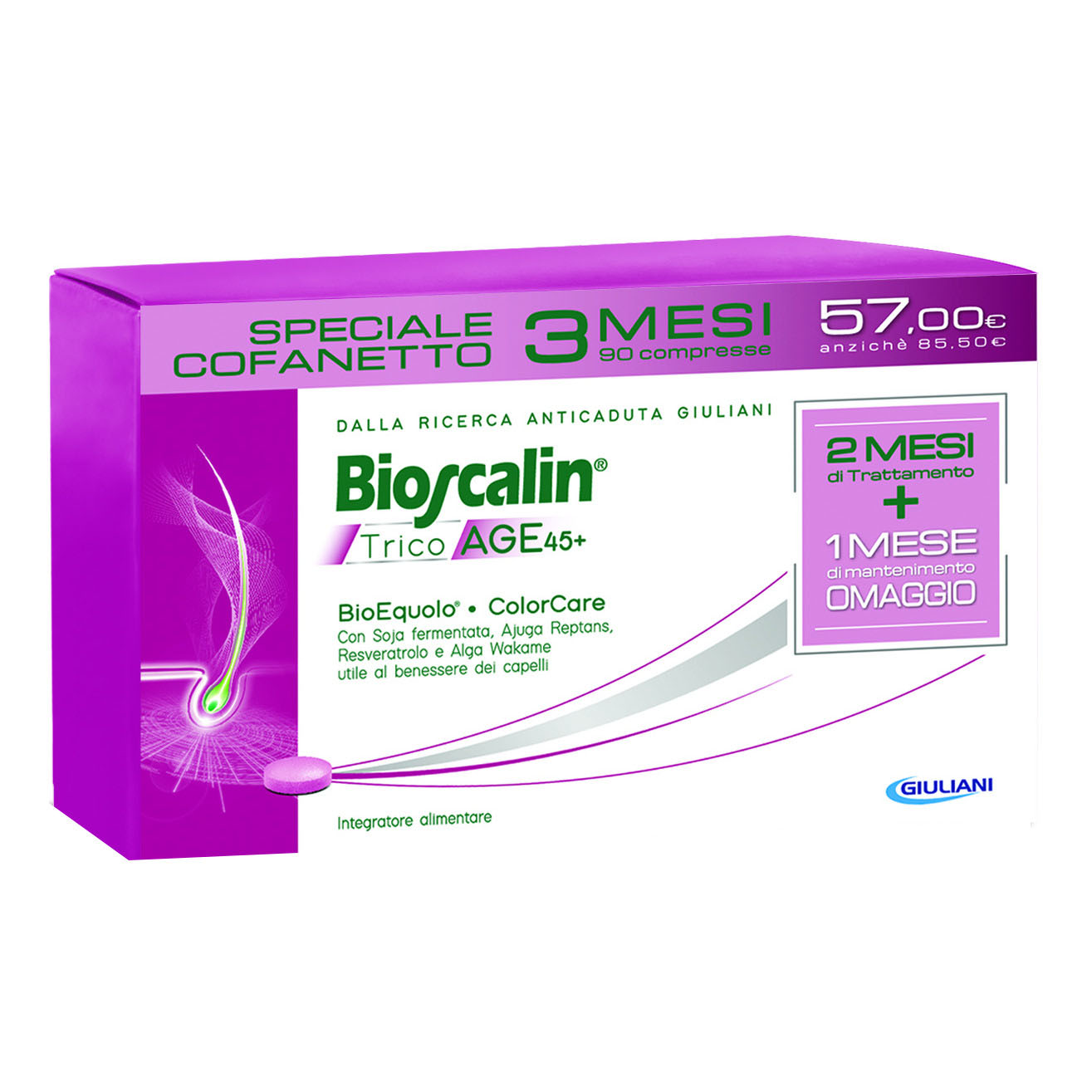 Bioscalin TricoAge 45+ 90 Compresse Anticaduta